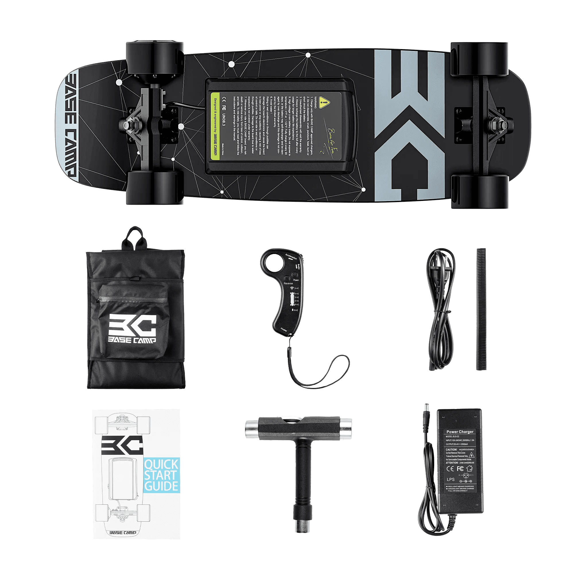 electric skateboard backpack